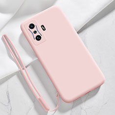 Xiaomi Poco F4 GT 5G用360度 フルカバー極薄ソフトケース シリコンケース 耐衝撃 全面保護 バンパー YK4 Xiaomi ピンク