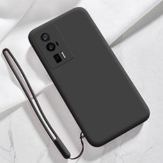 Xiaomi Poco F5 Pro 5G用360度 フルカバー極薄ソフトケース シリコンケース 耐衝撃 全面保護 バンパー YK8 Xiaomi ブラック