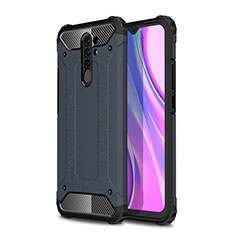 Xiaomi Poco M2用ハイブリットバンパーケース プラスチック 兼シリコーン カバー WL1 Xiaomi ミッドナイトネイビー