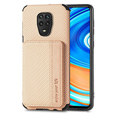 Xiaomi Poco M2 Pro用極薄ソフトケース シリコンケース 耐衝撃 全面保護 マグネット式 バンパー S01D Xiaomi ゴールド