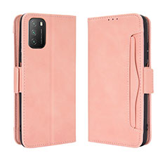 Xiaomi Poco M3用手帳型 レザーケース スタンド カバー BY3 Xiaomi ピンク