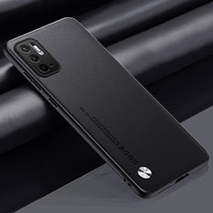 Xiaomi POCO M3 Pro 5G用ケース 高級感 手触り良いレザー柄 S01 Xiaomi ブラック