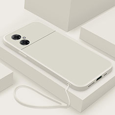 Xiaomi Poco M4 5G用360度 フルカバー極薄ソフトケース シリコンケース 耐衝撃 全面保護 バンパー YK4 Xiaomi ホワイト