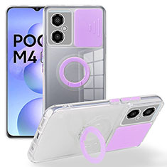 Xiaomi Poco M4 5G用360度 フルカバー極薄ソフトケース シリコンケース 耐衝撃 全面保護 バンパー MJ1 Xiaomi ラベンダー