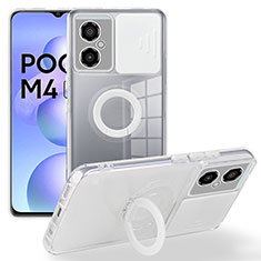 Xiaomi Poco M4 5G用360度 フルカバー極薄ソフトケース シリコンケース 耐衝撃 全面保護 バンパー MJ1 Xiaomi ホワイト