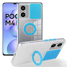 Xiaomi Poco M4 5G用360度 フルカバー極薄ソフトケース シリコンケース 耐衝撃 全面保護 バンパー MJ1 Xiaomi ネイビー