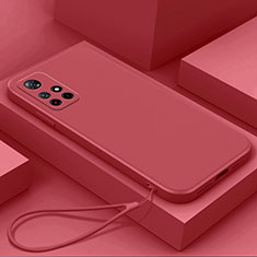 Xiaomi Poco M4 Pro 5G用360度 フルカバー極薄ソフトケース シリコンケース 耐衝撃 全面保護 バンパー YK4 Xiaomi レッド