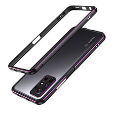 Xiaomi Poco M4 Pro 5G用ケース 高級感 手触り良い アルミメタル 製の金属製 バンパー カバー S01 Xiaomi パープル