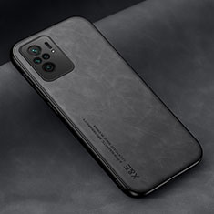 Xiaomi Poco M5S用ケース 高級感 手触り良いレザー柄 DY2 Xiaomi ブラック