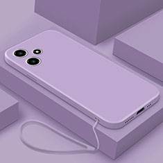 Xiaomi Poco M6 Pro 5G用360度 フルカバー極薄ソフトケース シリコンケース 耐衝撃 全面保護 バンパー YK3 Xiaomi ラベンダー