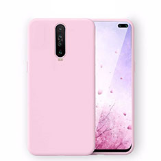 Xiaomi Poco X2用360度 フルカバー極薄ソフトケース シリコンケース 耐衝撃 全面保護 バンパー S02 Xiaomi ピンク