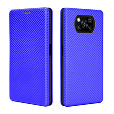 Xiaomi Poco X3用手帳型 レザーケース スタンド カバー L02 Xiaomi ネイビー