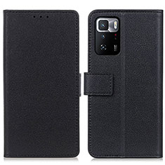 Xiaomi Poco X3 GT 5G用手帳型 レザーケース スタンド カバー M08L Xiaomi ブラック