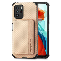 Xiaomi Poco X3 GT 5G用極薄ソフトケース シリコンケース 耐衝撃 全面保護 マグネット式 バンパー S02D Xiaomi ゴールド