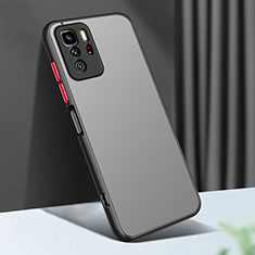 Xiaomi Poco X3 GT 5G用ハイブリットバンパーケース クリア透明 プラスチック カバー Xiaomi ブラック