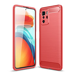 Xiaomi Poco X3 GT 5G用シリコンケース ソフトタッチラバー ライン カバー Xiaomi レッド