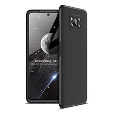 Xiaomi Poco X3 NFC用ハードケース プラスチック 質感もマット 前面と背面 360度 フルカバー Xiaomi ブラック