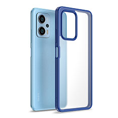 Xiaomi Poco X4 GT 5G用ハイブリットバンパーケース クリア透明 プラスチック カバー WL1 Xiaomi ネイビー