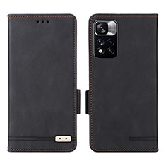 Xiaomi Poco X4 NFC用手帳型 レザーケース スタンド カバー L07Z Xiaomi ブラック