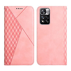 Xiaomi Poco X4 NFC用手帳型 レザーケース スタンド カバー Y02X Xiaomi ローズゴールド