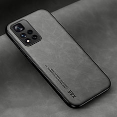 Xiaomi Poco X4 NFC用ケース 高級感 手触り良いレザー柄 DY2 Xiaomi グレー