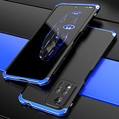 Xiaomi Poco X4 NFC用360度 フルカバー ケース 高級感 手触り良い アルミメタル 製の金属製 P01 Xiaomi ネイビー・ブラック