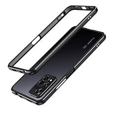 Xiaomi Poco X4 NFC用ケース 高級感 手触り良い アルミメタル 製の金属製 バンパー カバー Xiaomi ブラック