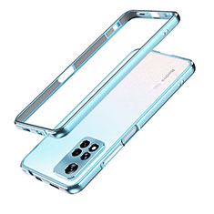 Xiaomi Poco X4 NFC用ケース 高級感 手触り良い アルミメタル 製の金属製 バンパー カバー Xiaomi ネイビー