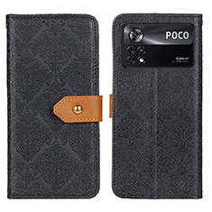 Xiaomi Poco X4 Pro 5G用手帳型 レザーケース スタンド カバー K05Z Xiaomi ブラック