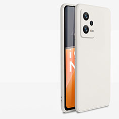 Xiaomi Poco X5 5G用360度 フルカバー極薄ソフトケース シリコンケース 耐衝撃 全面保護 バンパー YK1 Xiaomi ホワイト