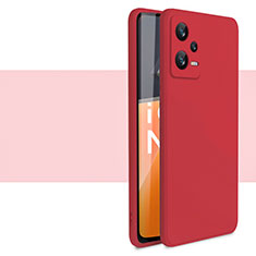 Xiaomi Poco X5 5G用360度 フルカバー極薄ソフトケース シリコンケース 耐衝撃 全面保護 バンパー YK1 Xiaomi レッド