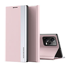 Xiaomi Poco X5 5G用手帳型 レザーケース スタンド カバー Q01H Xiaomi ローズゴールド