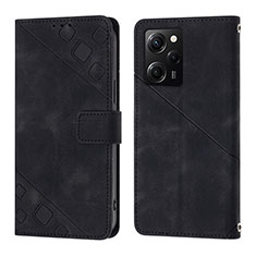 Xiaomi Poco X5 Pro 5G用手帳型 レザーケース スタンド カバー YB3 Xiaomi ブラック