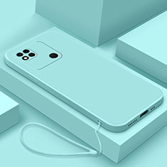 Xiaomi Redmi 10A 4G用360度 フルカバー極薄ソフトケース シリコンケース 耐衝撃 全面保護 バンパー YK4 Xiaomi ライトブルー