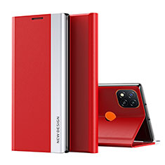 Xiaomi Redmi 10A 4G用手帳型 レザーケース スタンド カバー Q01H Xiaomi レッド