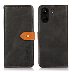 Xiaomi Redmi 13C用手帳型 レザーケース スタンド カバー N07P Xiaomi ブラック