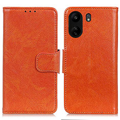 Xiaomi Redmi 13C用手帳型 レザーケース スタンド カバー N05P Xiaomi オレンジ