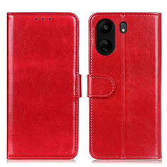 Xiaomi Redmi 13C用手帳型 レザーケース スタンド カバー M07L Xiaomi レッド