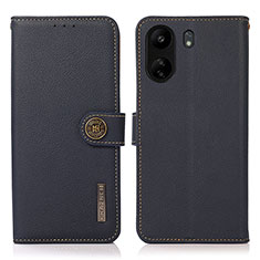 Xiaomi Redmi 13C用手帳型 レザーケース スタンド カバー B02H Xiaomi ネイビー