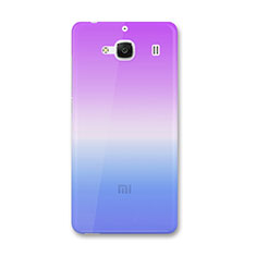 Xiaomi Redmi 2用極薄ソフトケース グラデーション 勾配色 クリア透明 Xiaomi ネイビー