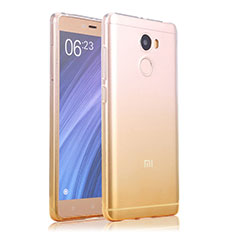 Xiaomi Redmi 4 Standard Edition用極薄ソフトケース グラデーション 勾配色 クリア透明 Xiaomi イエロー