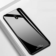 Xiaomi Redmi 8A用ハイブリットバンパーケース プラスチック 鏡面 カバー Xiaomi ブラック