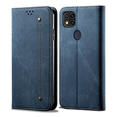 Xiaomi Redmi 9 Activ用手帳型 布 スタンド B01S Xiaomi ネイビー