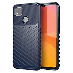 Xiaomi Redmi 9 Activ用シリコンケース ソフトタッチラバー ツイル カバー Xiaomi ネイビー