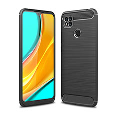 Xiaomi Redmi 9 Activ用シリコンケース ソフトタッチラバー ライン カバー Xiaomi ブラック