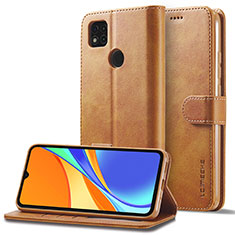 Xiaomi Redmi 9 Activ用手帳型 レザーケース スタンド カバー LC2 Xiaomi ライト・ブラウン