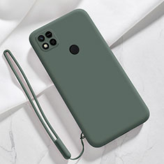 Xiaomi Redmi 9 Activ用360度 フルカバー極薄ソフトケース シリコンケース 耐衝撃 全面保護 バンパー YK3 Xiaomi モスグリー