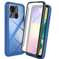 Xiaomi Redmi 9 Activ用360度 フルカバー ハイブリットバンパーケース クリア透明 プラスチック カバー ZJ3 Xiaomi ネイビー