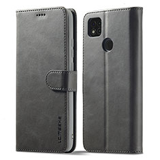 Xiaomi Redmi 9 Activ用手帳型 レザーケース スタンド カバー LC1 Xiaomi グレー