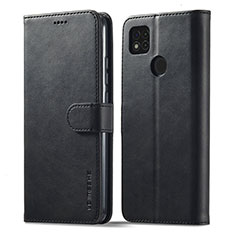 Xiaomi Redmi 9 Activ用手帳型 レザーケース スタンド カバー LC1 Xiaomi ブラック